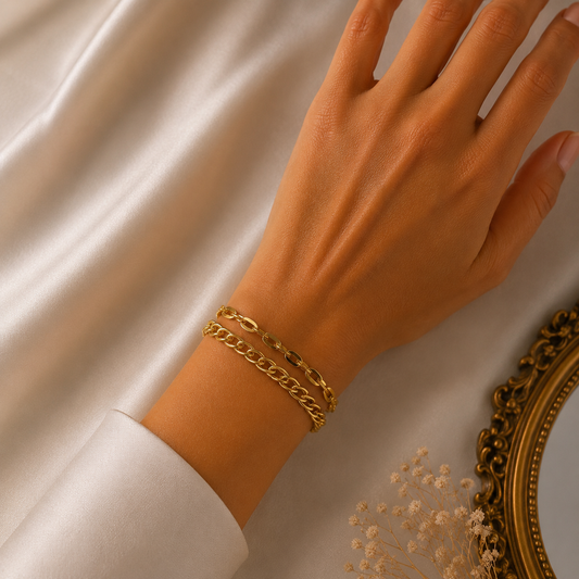 ✨ Bracelet Multi-Rangs Élégance Dorée