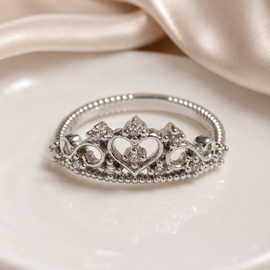 Bague Princesse Cœur Élégant ✨