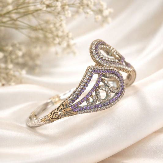 Bracelet Antique Élégance Orientale – Bronze & Argent