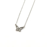 Collier Papillon Minimaliste en Acier Inoxydable Collier Papillon Minimaliste en Acier Inoxydable