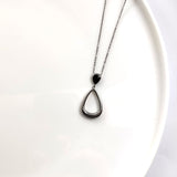 Collier Pendentif Goutte Élégant en Acier Inoxydable Collier Pendentif Goutte Élégant en Acier Inoxydable