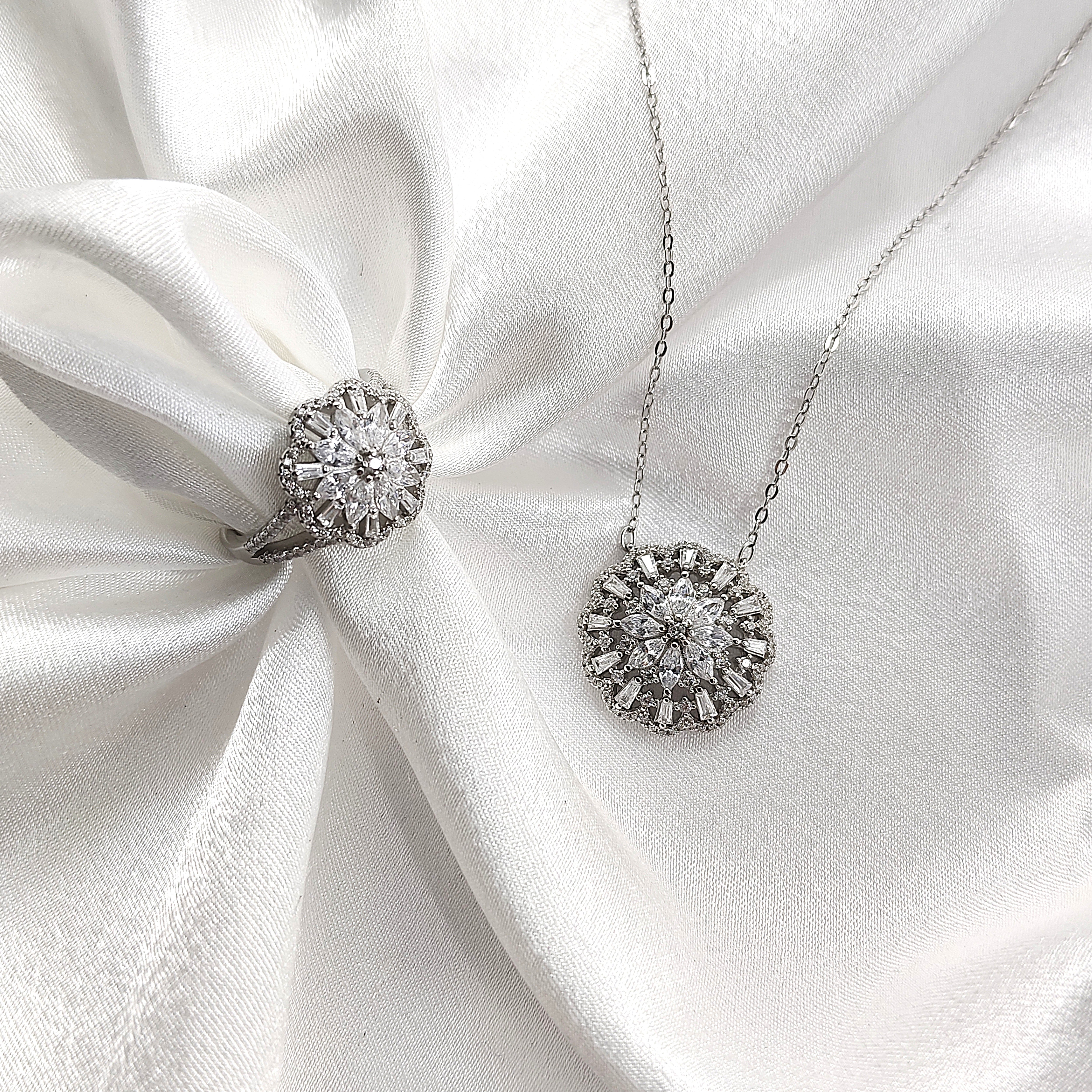 Parure en Argent et Zirconium Parure en Argent et Zirconium