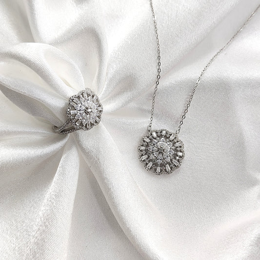 Parure en Argent et Zirconium