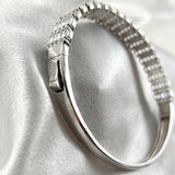 Bracelet en Argent – Éclat Intemporel à Maillons Sertis Bracelet en Argent – Éclat Intemporel à Maillons Sertis