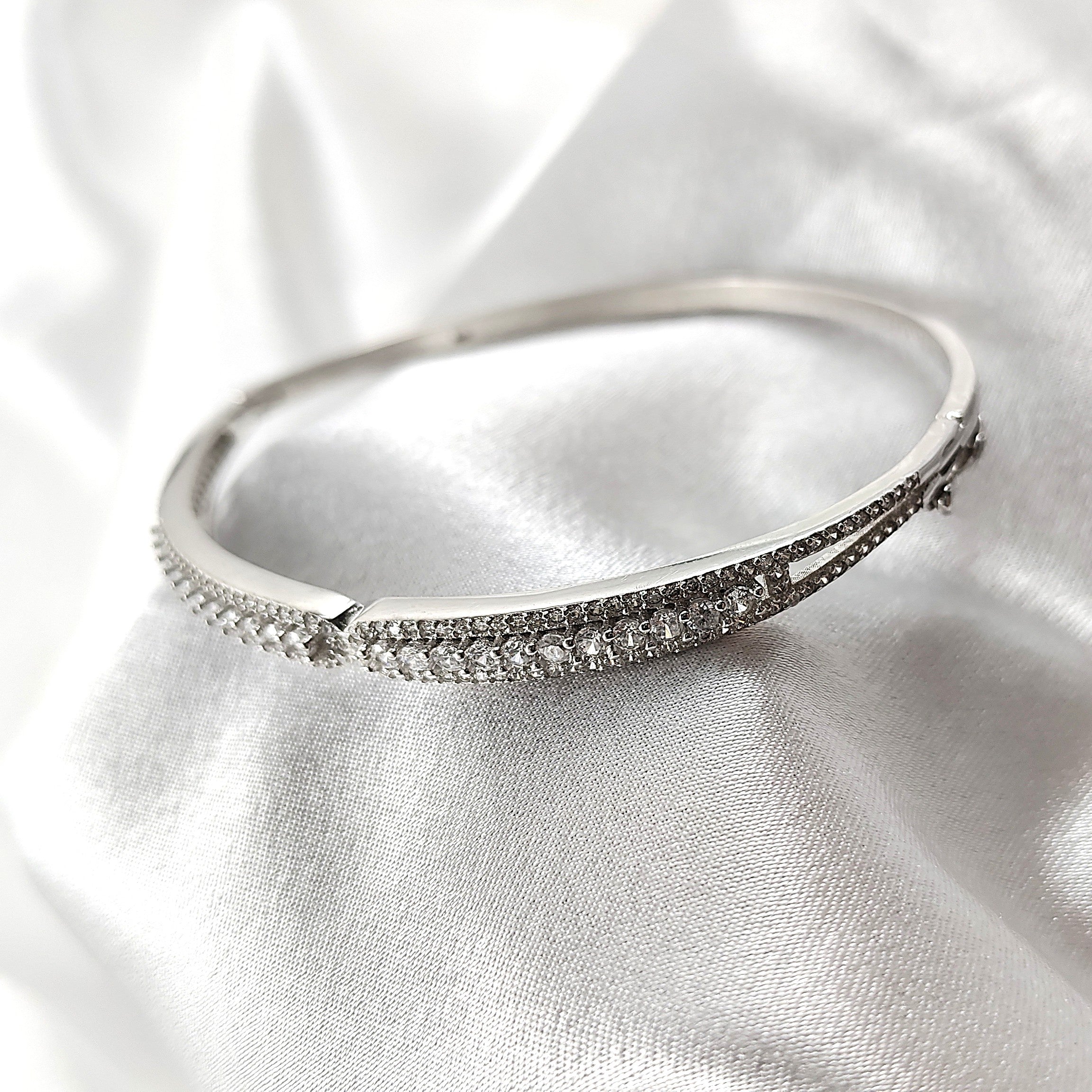 Bracelet Argent Minimaliste au Double Éclat Bracelet Argent Minimaliste au Double Éclat