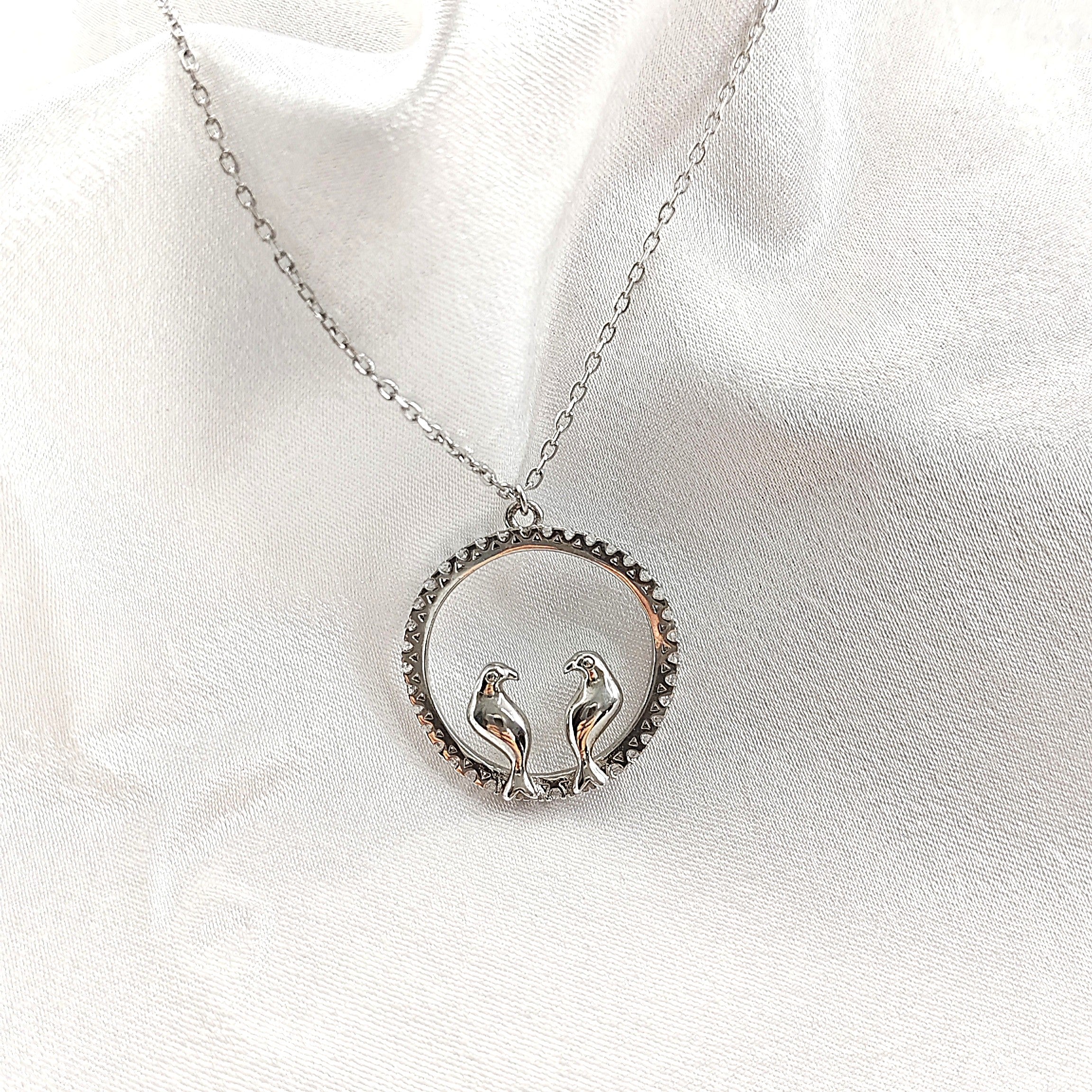 Collier “Amour d’Oiseaux” en Argent Collier “Amour d’Oiseaux” en Argent