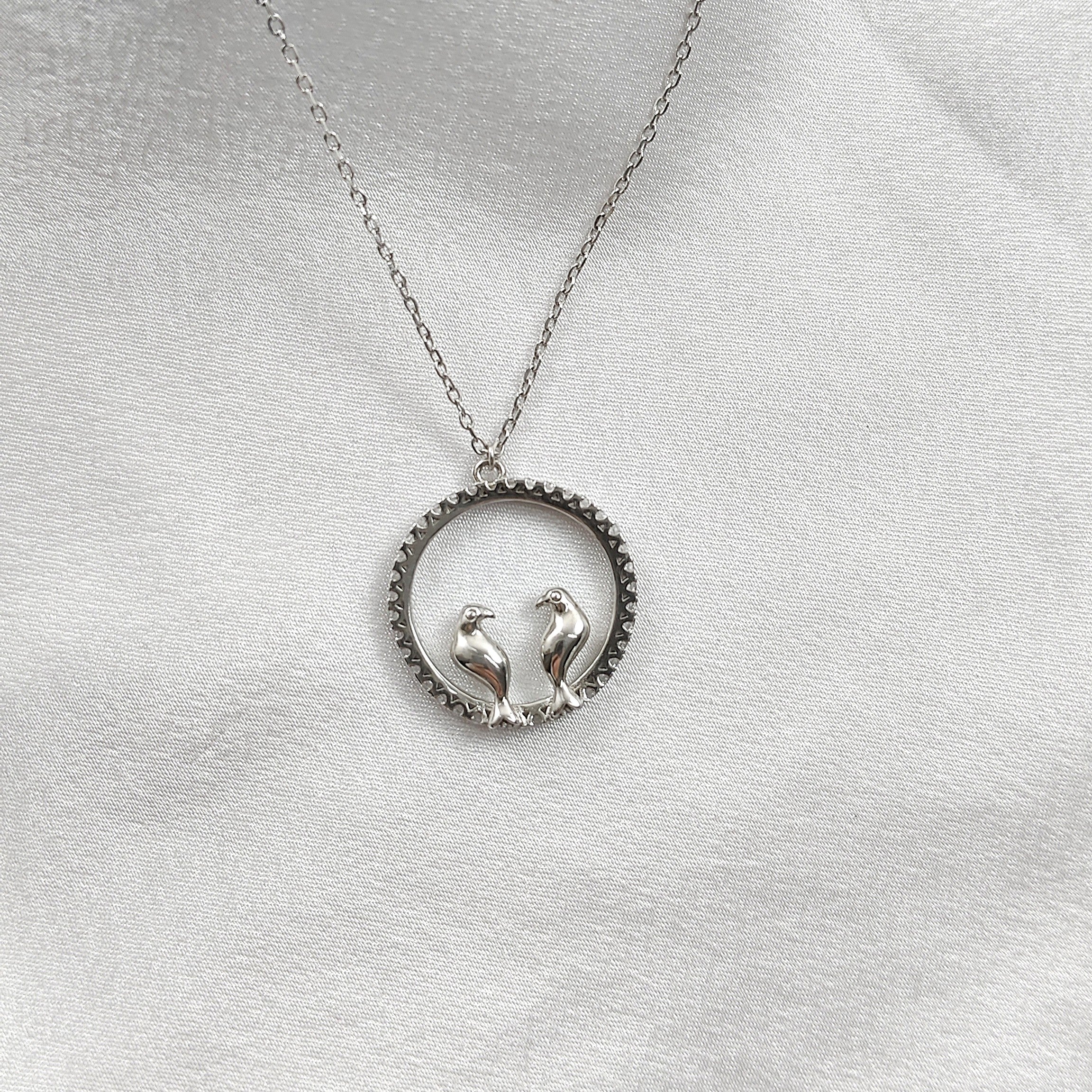 Collier “Amour d’Oiseaux” en Argent Collier “Amour d’Oiseaux” en Argent