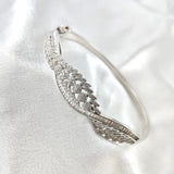 Bracelet Luxe Raffiné – Feuilles Étincelantes en Argent Bracelet Luxe Raffiné – Feuilles Étincelantes en Argent