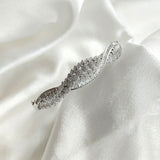 Bracelet Luxe Raffiné – Feuilles Étincelantes en Argent Bracelet Luxe Raffiné – Feuilles Étincelantes en Argent