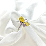 Bague en Argent – Éclat Floral Multicolore Bague en Argent – Éclat Floral Multicolore