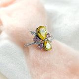 Bague en Argent – Éclat Floral Multicolore Bague en Argent – Éclat Floral Multicolore