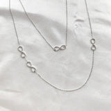 Chaîne en Argent – Motif Infini Sertis Chaîne en Argent – Motif Infini Sertis