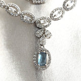 Parure Royale en Argent avec Pierres Bleues Parure Royale en Argent avec Pierres Bleues
