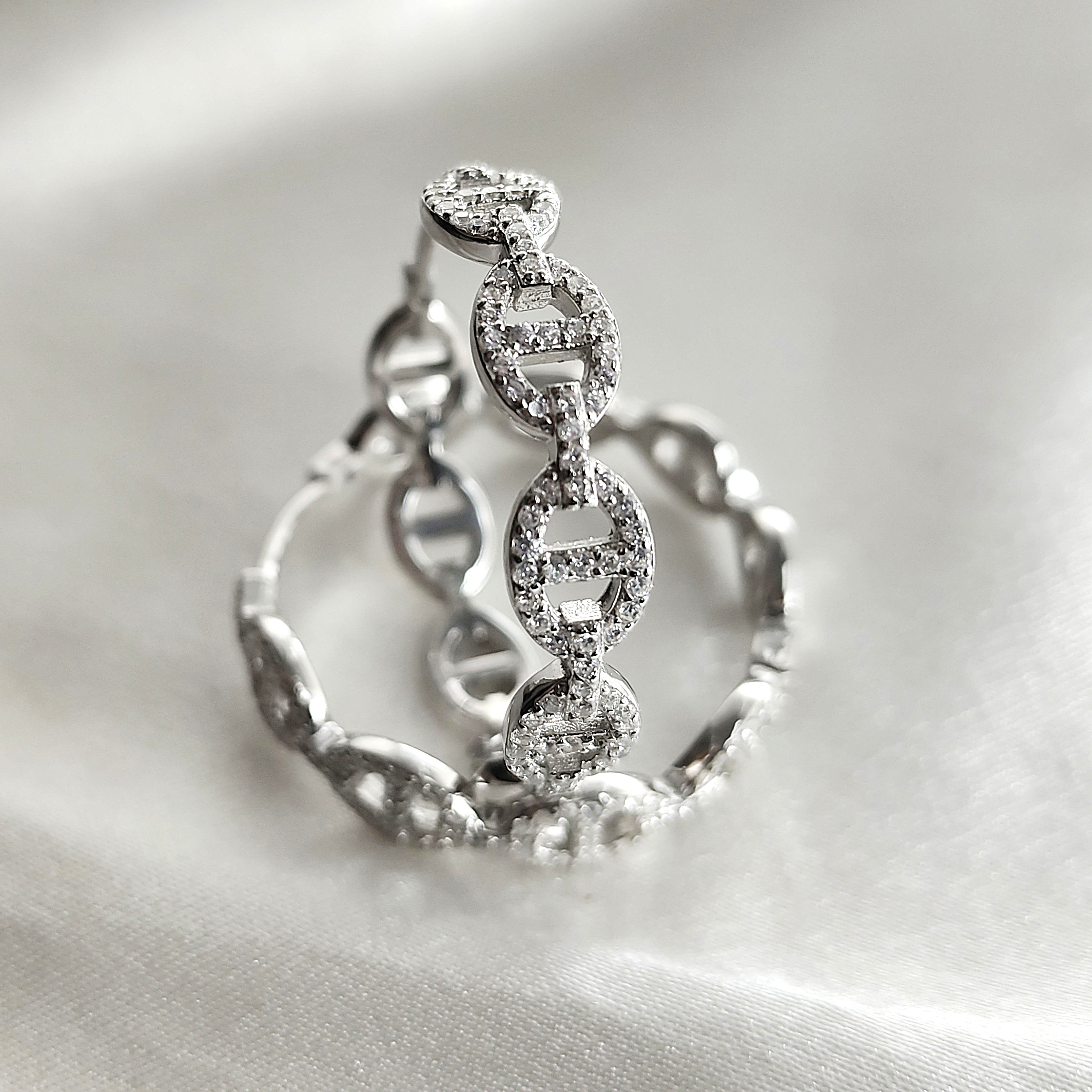 Boucles d’Oreilles “Élégante” en Argent Boucles d’Oreilles “Élégante” en Argent