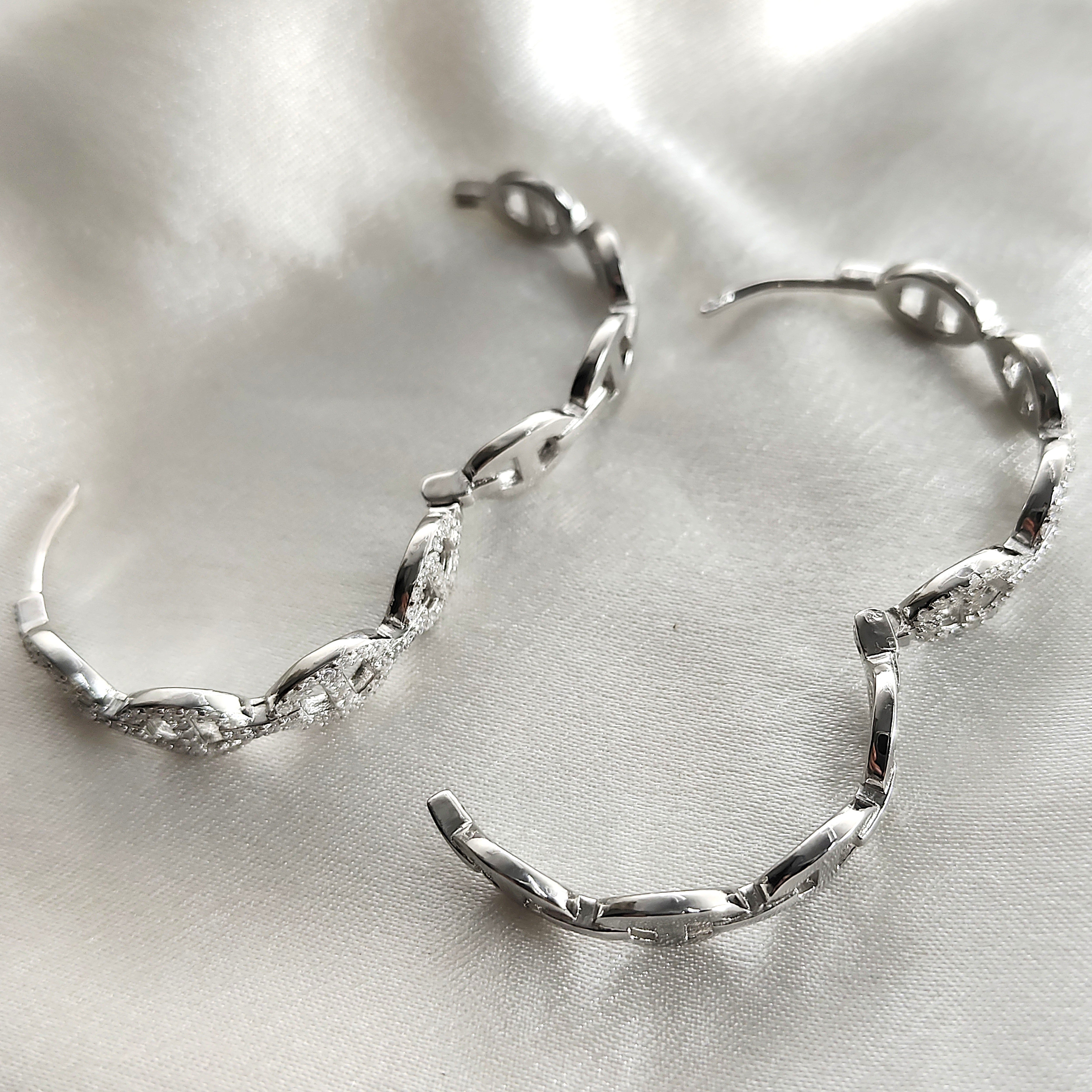 Boucles d’Oreilles “Élégante” en Argent Boucles d’Oreilles “Élégante” en Argent