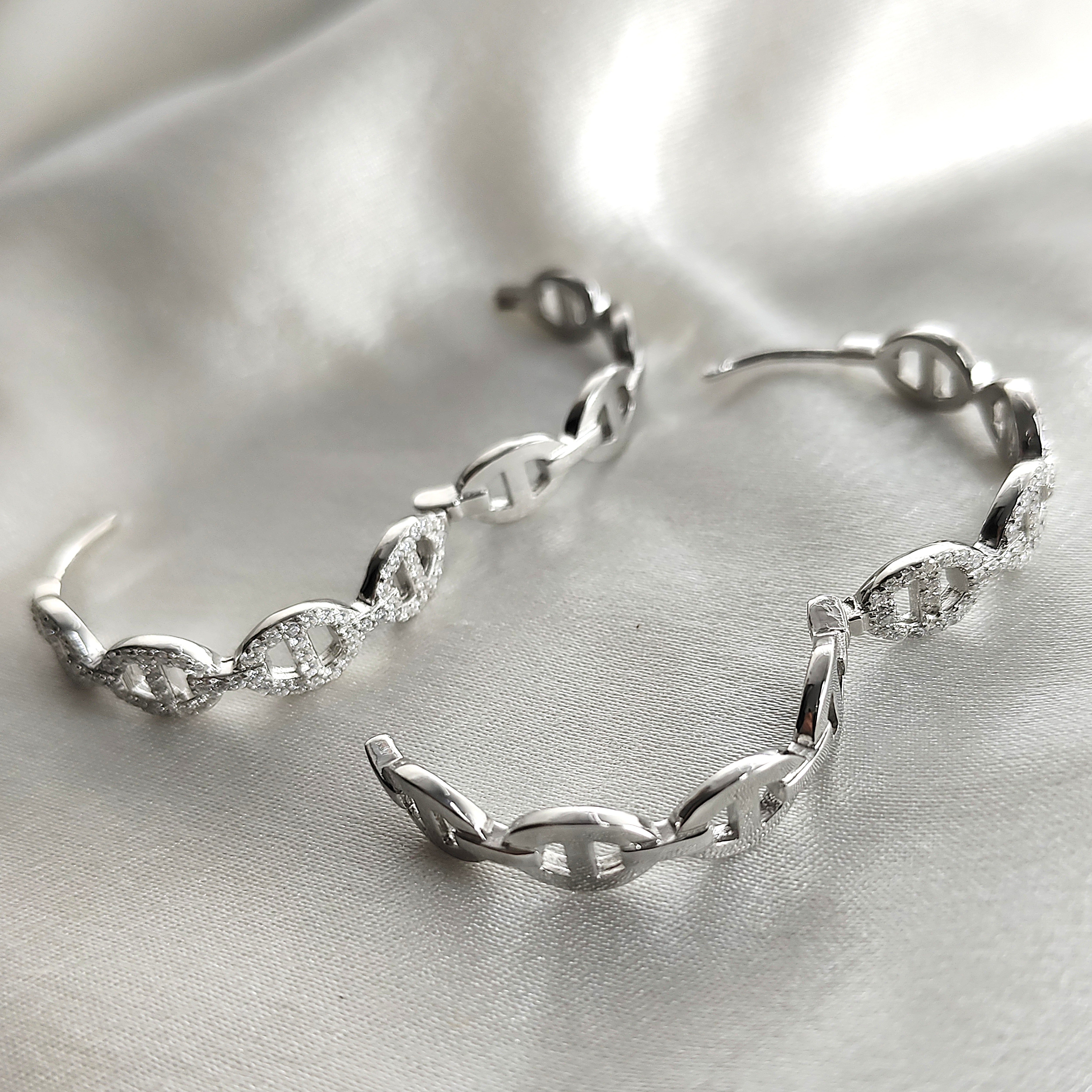 Boucles d’Oreilles “Élégante” en Argent Boucles d’Oreilles “Élégante” en Argent