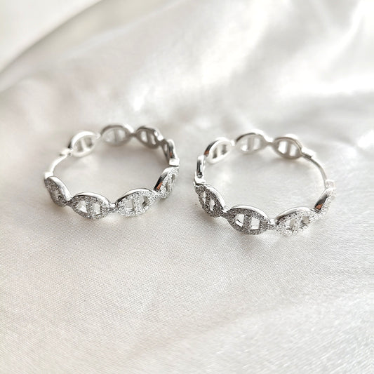Boucles d’Oreilles “Élégante” en Argent
