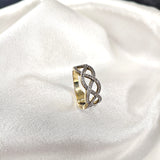 Bague “Élégance Entrelacée” en Plaqué Or Bague “Élégance Entrelacée” en Plaqué Or