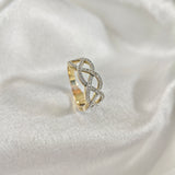 Bague “Élégance Entrelacée” en Plaqué Or Bague “Élégance Entrelacée” en Plaqué Or