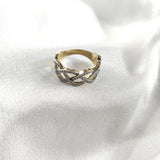 Bague “Élégance Entrelacée” en Plaqué Or Bague “Élégance Entrelacée” en Plaqué Or