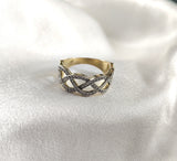 Bague “Élégance Entrelacée” en Plaqué Or Bague “Élégance Entrelacée” en Plaqué Or