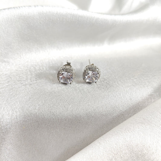 Boucles d’Oreilles “Éclat Carré” en Argent