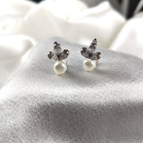 Boucles d’Oreilles “Perle Fleurie” en Argent Boucles d’Oreilles “Perle Fleurie” en Argent