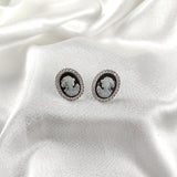 Boucles d’Oreilles “Camée Vintage” en Argent Boucles d’Oreilles “Camée Vintage” en Argent