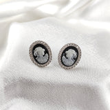 Boucles d’Oreilles “Camée Vintage” en Argent Boucles d’Oreilles “Camée Vintage” en Argent