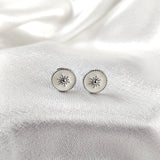 Boucles d’Oreilles “Étoile Émaillée” en Argent Boucles d’Oreilles “Étoile Émaillée” en Argent