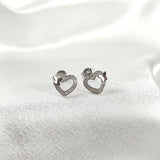 Boucles d’Oreilles “Cœur Papillon” en Argent Boucles d’Oreilles “Cœur Papillon” en Argent