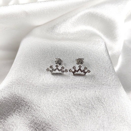 Boucles d’Oreilles “Petite Couronne” en Argent