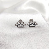 Boucles d’Oreilles “Petite Couronne” en Argent Boucles d’Oreilles “Petite Couronne” en Argent