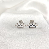Boucles d’Oreilles “Petite Couronne” en Argent Boucles d’Oreilles “Petite Couronne” en Argent