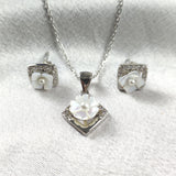 Parure “Fleur de Nacre” en Argent Parure “Fleur de Nacre” en Argent