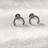 Boucles d’Oreilles “Croissant Scintillant” en Argent Boucles d’Oreilles “Croissant Scintillant” en Argent