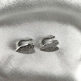 Boucles d’Oreilles “Cœur Scintillant” en Argent Boucles d’Oreilles “Cœur Scintillant” en Argent
