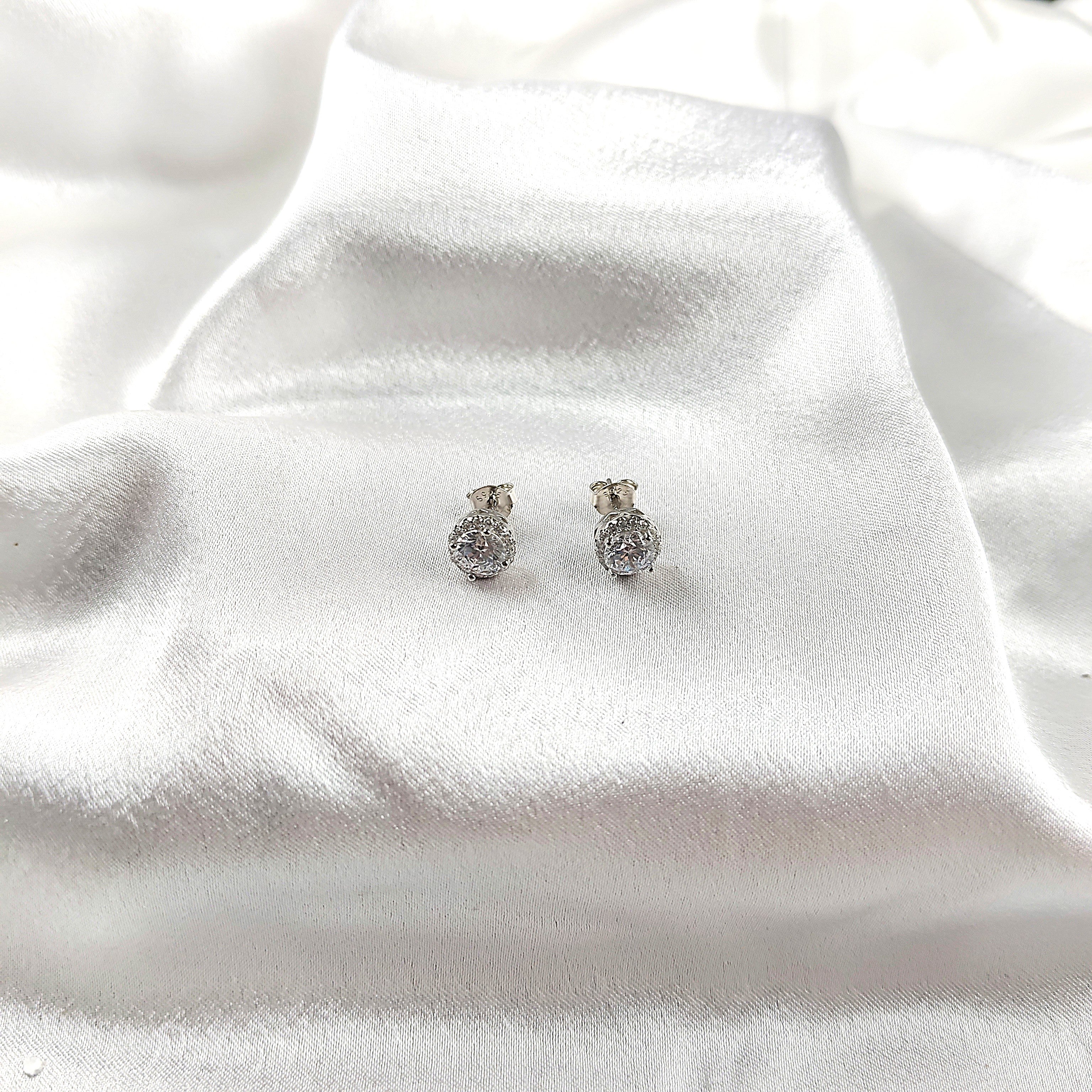 Boucles d’Oreilles “Halo Brillant” en Argent Boucles d’Oreilles “Halo Brillant” en Argent