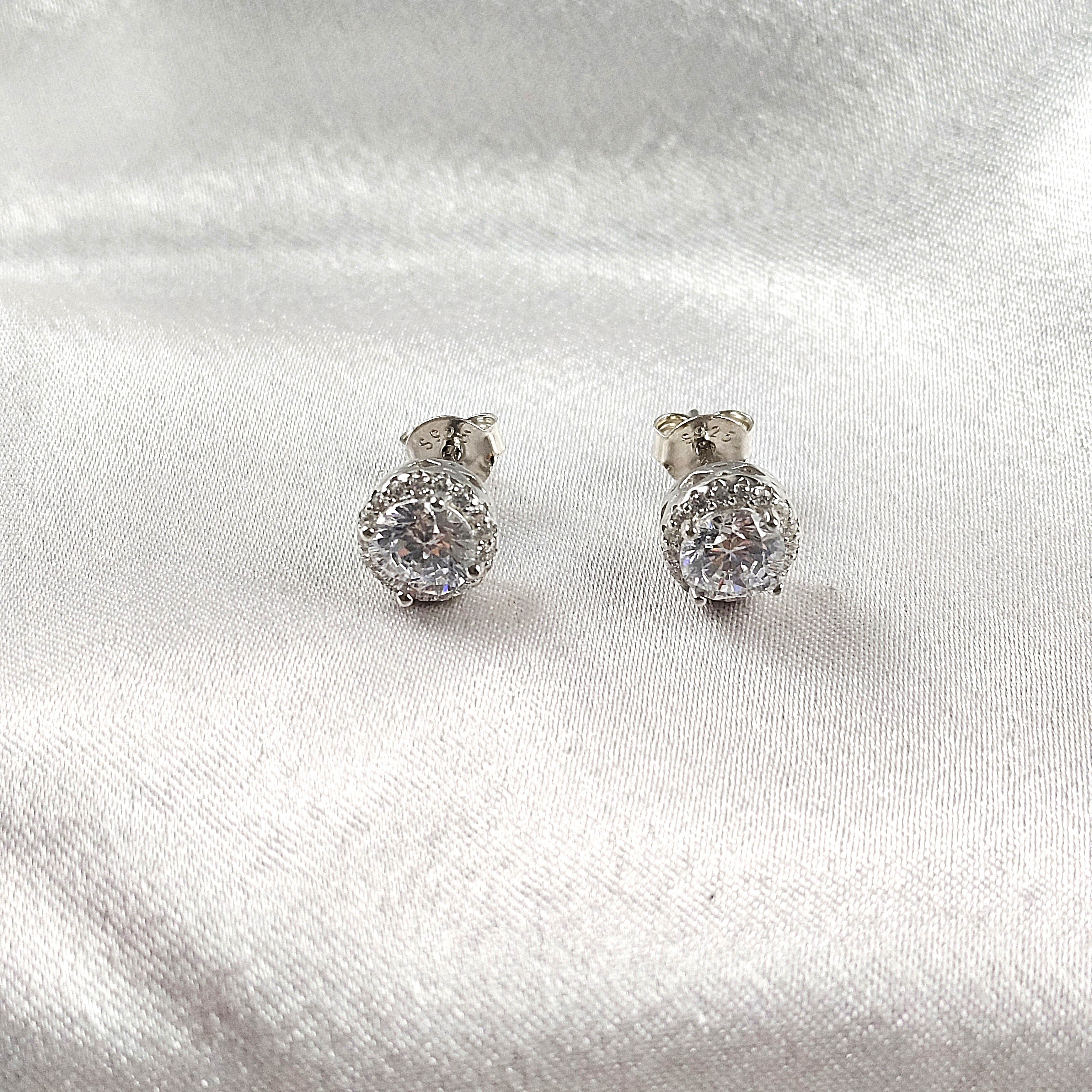Boucles d’Oreilles “Halo Brillant” en Argent Boucles d’Oreilles “Halo Brillant” en Argent