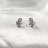 Boucles d’Oreilles “Halo Brillant” en Argent Boucles d’Oreilles “Halo Brillant” en Argent