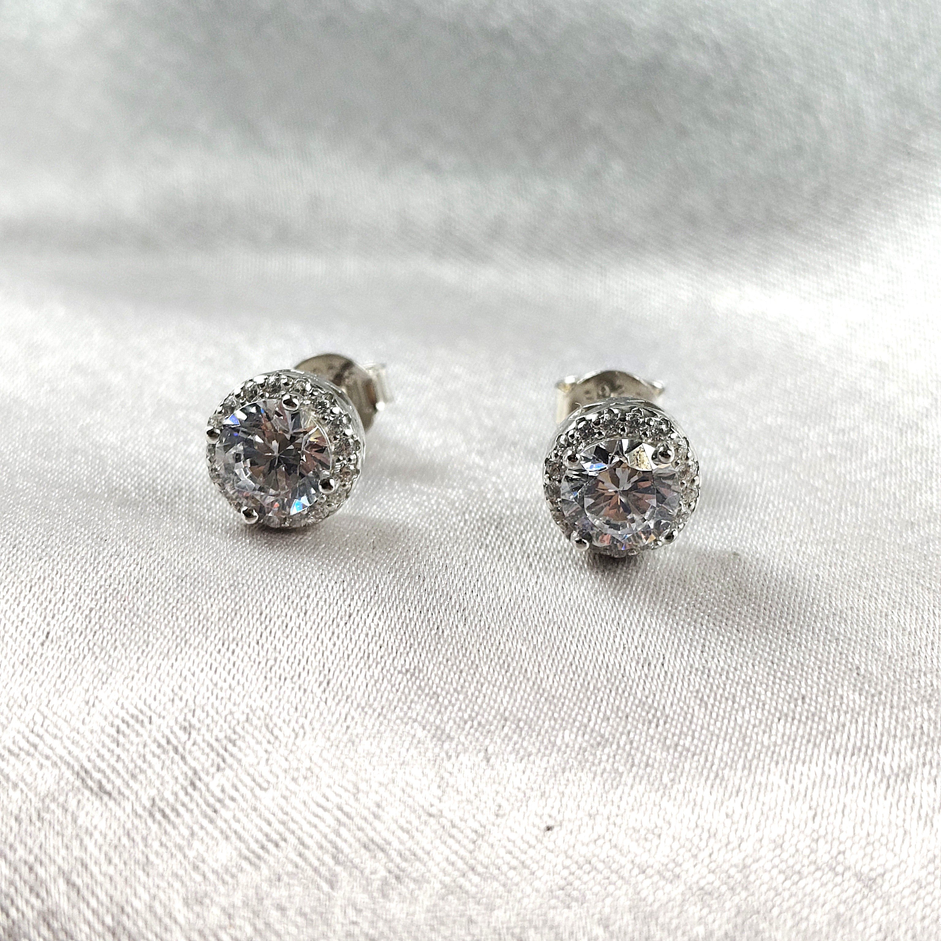 Boucles d’Oreilles “Halo Brillant” en Argent Boucles d’Oreilles “Halo Brillant” en Argent