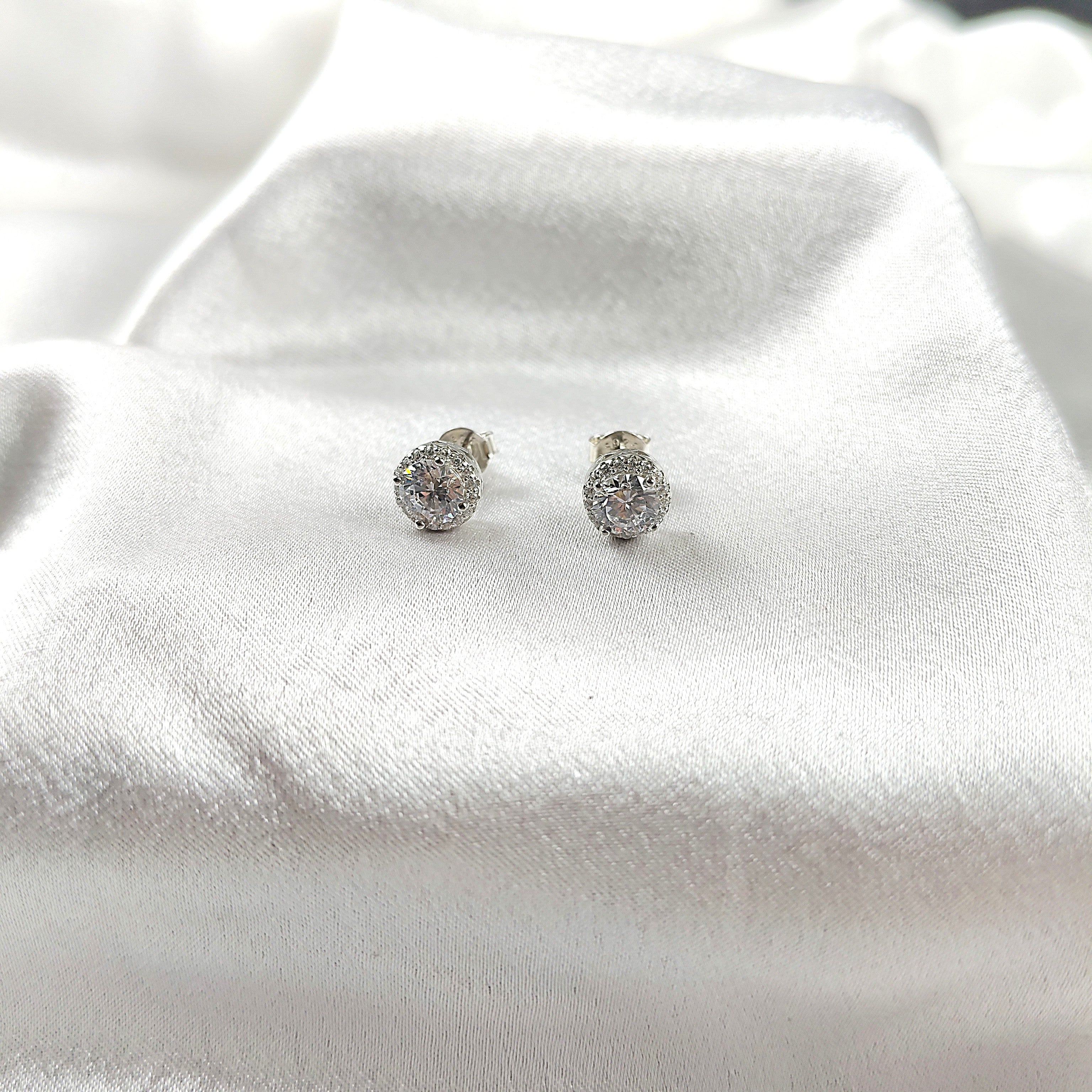Boucles d’Oreilles “Halo Brillant” en Argent Boucles d’Oreilles “Halo Brillant” en Argent