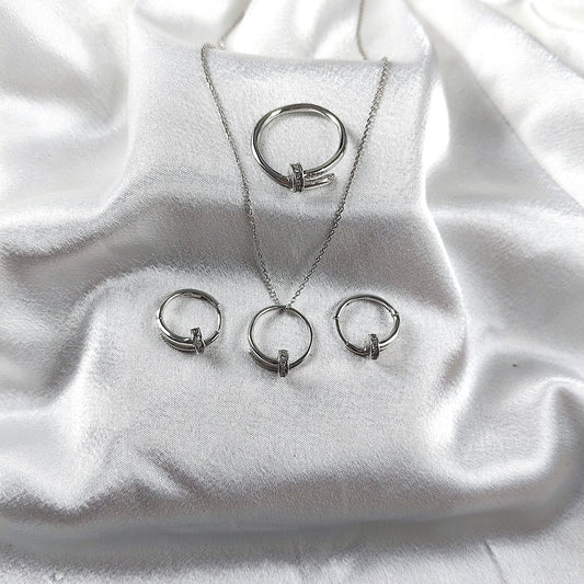 Parure “Élégance Moderne” en Argent 925