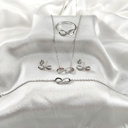 Parure “Éternité” en Argent 925 4ps