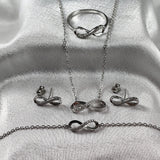Parure “Éternité” en Argent 925 4ps Parure “Éternité” en Argent 925 4ps