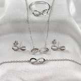 Parure “Éternité” en Argent 925 4ps Parure “Éternité” en Argent 925 4ps