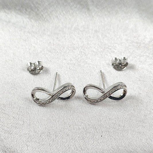 Boucles d’Oreilles “Symbole Infini” en Argent 925