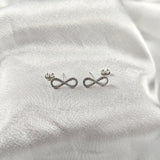 Boucles d’Oreilles Infini Pavées en Argent 925 Boucles d’Oreilles Infini Pavées en Argent 925