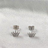Boucles d’Oreilles Couronne en Argent 925 Boucles d’Oreilles Couronne en Argent 925