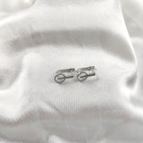 Boucles d’Oreilles Cercle & Barre en Argent 925 Boucles d’Oreilles Cercle & Barre en Argent 925